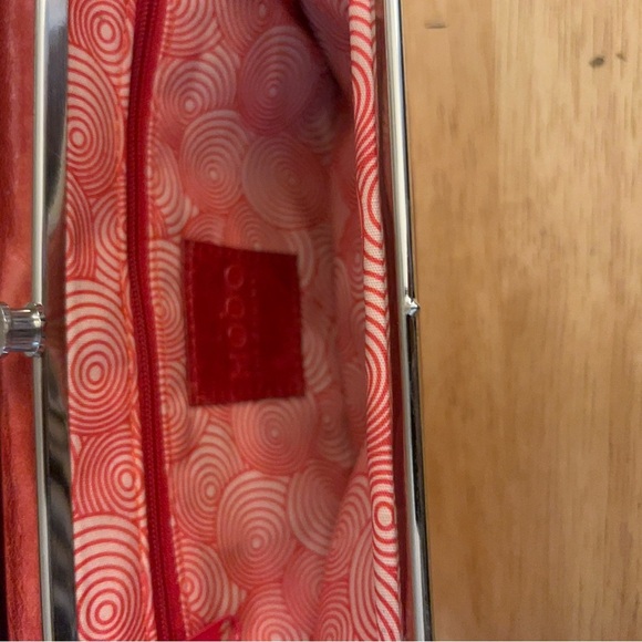 HOBO Lauren Polished Leather Double Frame Design Vintage-Inspired Aesthetic - Picture 14 of 16